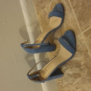 Lulu's Taylor blue seude heels